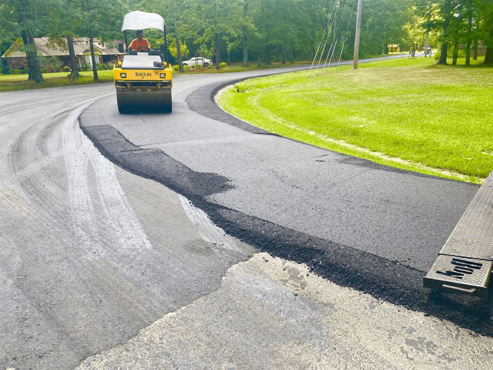 Road upgrades on Pleasant Drive.